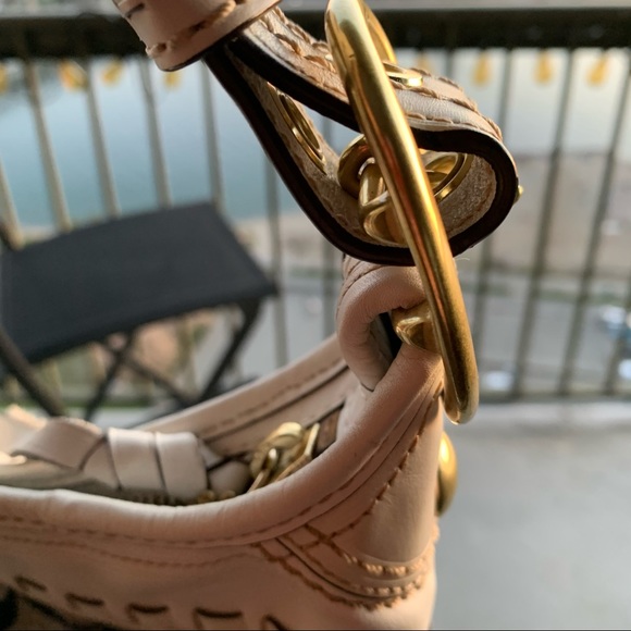 COACH Blue & White Canvas Bucket Bag - Picture 15 of 15